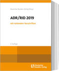 Deutscher Bundes-Verlag |  ADR / RID 2019 mit nationalen Vorschriften | Buch |  Sack Fachmedien