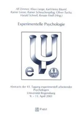 Zimmer / Lange / Bäuml |  Experimentelle Psychologie | Buch |  Sack Fachmedien