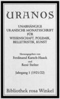 Karsch-Haack / Stelter |  Uranos. Unabhängige uranische Monatsschrift für Wissenschaft, Polmik, Belletristik, Kunst | Buch |  Sack Fachmedien