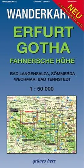 Gebhardt |  Wanderkarte Erfurt, Gotha 1:50.000 | Sonstiges |  Sack Fachmedien