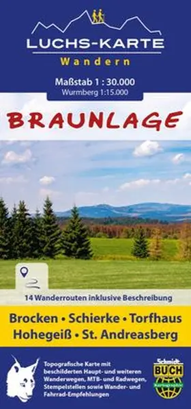 Spachmüller / Schmidt |  Luchskarte Braunlage | Sonstiges |  Sack Fachmedien