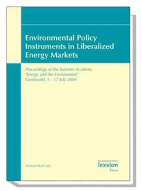 Rodi | Environmental Policy Instruments in Liberalized Energy Markets | Buch | 978-3-936232-58-5 | sack.de