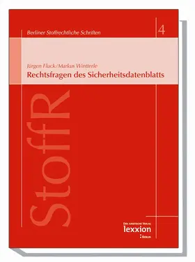 Fluck |  Rechtsfragen des Sicherheitsdatenblattes | Buch |  Sack Fachmedien