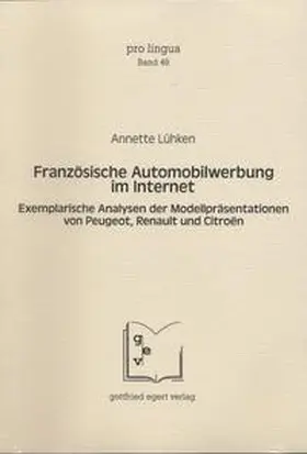 Lühken |  Französische Automobilwerbung im Internet | Buch |  Sack Fachmedien