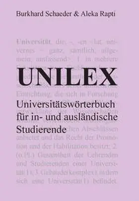 Schaeder / Rapti |  Unilex | Buch |  Sack Fachmedien