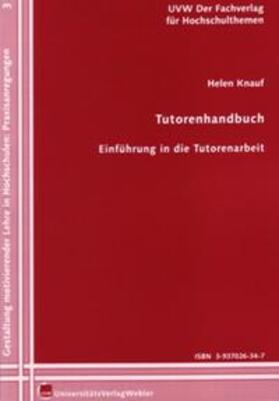 Knauf | Tutorenhandbuch | Buch | 978-3-937026-34-3 | sack.de