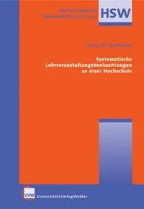 Bachmann |  Systematische Lehrveranstaltungsbeobachtungen an einer Hochschule | Buch |  Sack Fachmedien