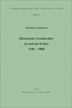 Dominicus / Stiftung Stoye |  DOMINICUS, R: HISTORISCHE GESCHLECHTER | Buch |  Sack Fachmedien