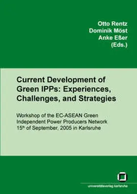 Rentz |  Current developments of green IPPs: experiences, challenges, and strategies | Buch |  Sack Fachmedien