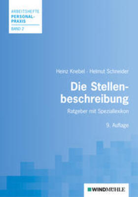 Knebel / Schneider | Die Stellenbeschreibung | Buch | 978-3-937444-85-7 | sack.de