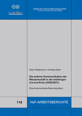 Pasternack / Beer |  Die externe Kommunikation der Wissenschaft in der bisherigen Corona-Krise (2020/2021) | Buch |  Sack Fachmedien