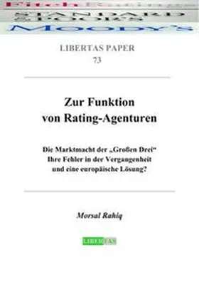 Rahiq |  Zur Funktion von Rating-Agenturen | Buch |  Sack Fachmedien