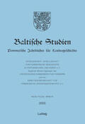  Baltische Studien. Pommersche Jahrbücher für Landesgeschichte. Neue Folge Band 91, Gesamtreihe Band 137. | Buch |  Sack Fachmedien