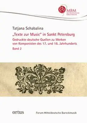 Schabalina |  "Texte zur Music" in Sankt Petersburg | Buch |  Sack Fachmedien