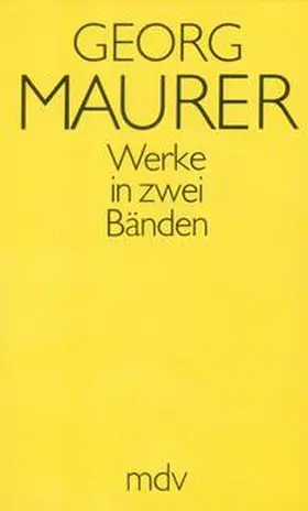 Maurer / Hartinger |  Georg Maurer | Buch |  Sack Fachmedien