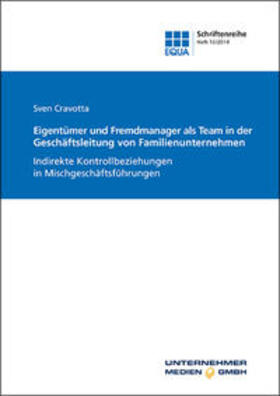 Cravotta / EQUA-Stiftung | Eigentümer und Fremdmanager als Team in der Geschäftsleitung von Familienunternehmen | Buch | 978-3-937960-20-3 | sack.de