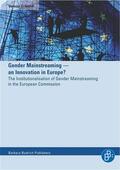 Schmidt |  Gender Mainstreaming – an Innovation in Europe? | Buch |  Sack Fachmedien
