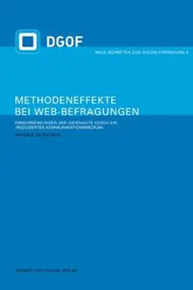 Taddicken |  Methodeneffekte bei Web-Befragungen | Buch |  Sack Fachmedien