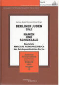 Jäckel / Hermann |  Berliner Juden 1941-Namen u.Schicksale | Buch |  Sack Fachmedien