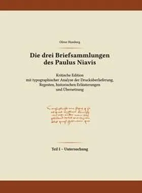 Humberg |  Die drei Briefsammlungen des Paulus Niavis / Untersuchung | Buch |  Sack Fachmedien