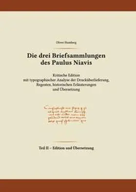 Humberg / Schneevogel |  Die drei Briefsammlungen des Paulus Niavis / Edition und Übersetzung | Buch |  Sack Fachmedien