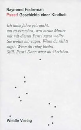 Federman | Pssst! | Buch | 978-3-938803-10-3 | www.sack.de