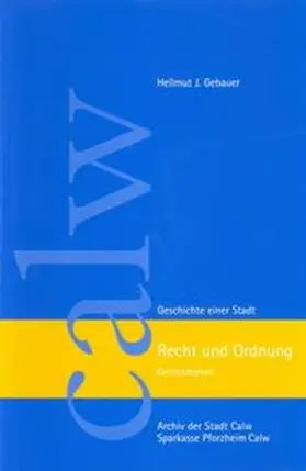 Gebauer |  Recht und Ordnung | Buch |  Sack Fachmedien