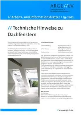 Walberg / Brosius / See |  Technische Hinweise zu Dachfenstern | Buch |  Sack Fachmedien