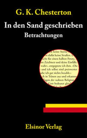 Chesterton |  In den Sand geschrieben | Buch |  Sack Fachmedien