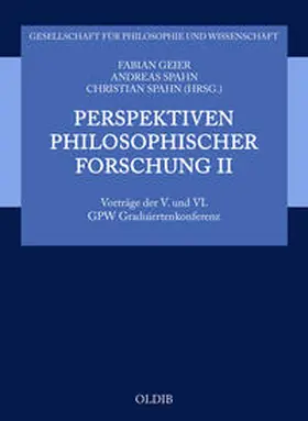 Geier / Spahn |  Perspektiven philosophischer Forschung II | Buch |  Sack Fachmedien