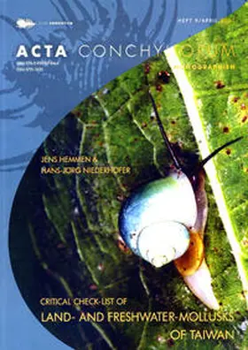 Hemmen / Niederhöfer / Club Conchylia | Critical Check-List of the Land- and Freshwater Mollusks of Taiwan (Republic of China) /Kritische Liste der Land- und Süßwasser-Mollusken Taiwans (Republic of China) | Buch | 978-3-939767-04-6 | www.sack.de