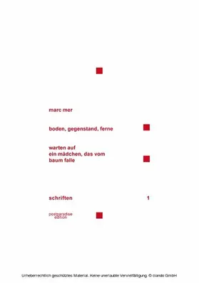 Mer |  boden, gegenstand, ferne – warten auf ein mädchen, das vom baum falle | eBook | Sack Fachmedien