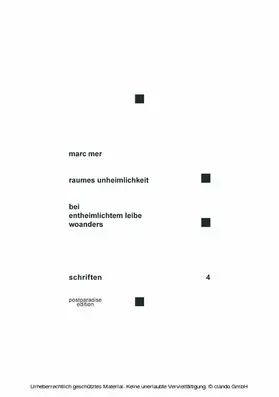 Mer |  raumes unheimlichkeit – bei entheimlichtem leibe woanders | eBook | Sack Fachmedien