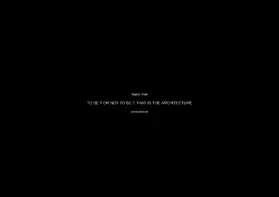 Mer |  TO BE T OR NOT TO BE T THAT IS THE ARCHITECTURE | eBook | Sack Fachmedien