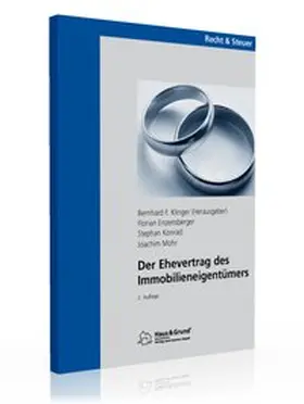 Klinger |  Der Ehevertrag des Immobilieneigentümers | Buch |  Sack Fachmedien