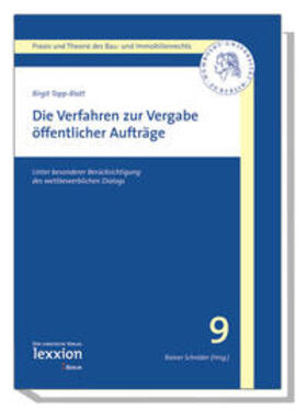 Topp-Blatt / Schröder | Die Verfahren zur Vergabe öffentlicher Aufträge | Buch | 978-3-939804-59-8 | sack.de