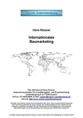 Reizner |  Internationales Baumarketing | eBook | Sack Fachmedien