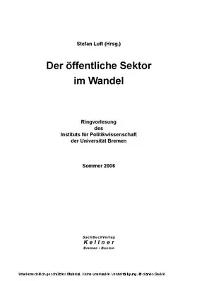 Luft |  Der öffentliche Sektor im Wandel | eBook | Sack Fachmedien