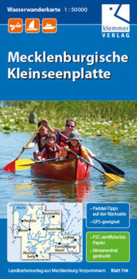 Klemmer |  Wasserwanderkarte Mecklenburgische Kleinseenplatte | Sonstiges |  Sack Fachmedien