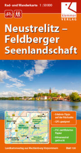 Klemmer | Rad- und Wanderkarte Neustrelitz - Feldberger Seenlandschaft 1 : 50 000 | Sonstiges | 978-3-940175-07-6 | sack.de