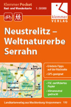 Klemmer | Klemmer Pocket Rad- und Wanderkarte Neustrelitz - Weltnaturerbe Serrahn | Sonstiges | 978-3-940175-32-8 | sack.de