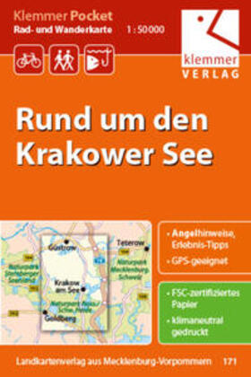 Klemmer | Klemmer Pocket Rad- und Wanderkarte Rund um den Krakower See 1 : 50 000 | Sonstiges | 978-3-940175-49-6 | sack.de