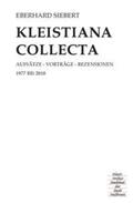 Siebert |  Kleistiana collecta | Buch |  Sack Fachmedien