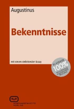 Augustinus |  Bekenntnisse | eBook | Sack Fachmedien