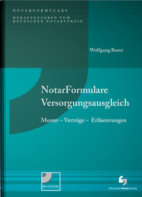 Reetz | NotarFormulare Versorgungsausgleich | Buch | 978-3-940645-29-6 | sack.de