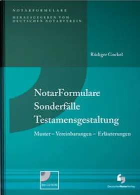 Gockel | NotarFormulare Sonderfälle Testamentsgestaltung | Buch | 978-3-940645-98-2 | sack.de