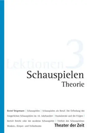 Stegemann |  Schauspielen Theorie | Buch |  Sack Fachmedien