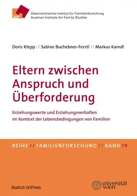Klepp / Buchebner-Ferstl / Kaindl |  Eltern zwischen Anspruch und Überforderung | Buch |  Sack Fachmedien