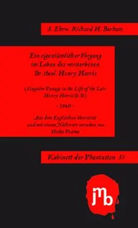 Barham |  Ein eigentümlicher Vorgang im Leben des verstorbenen Dr. theol. Henry Harris | Buch |  Sack Fachmedien