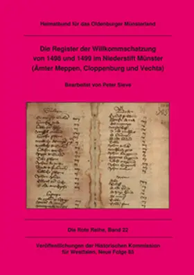 Sieve |  Die Register der Willkommschatzung von 1498 und 1499 im Niederstift Münster (Ämter Meppen, Cloppenburg und Vechta) | Buch |  Sack Fachmedien